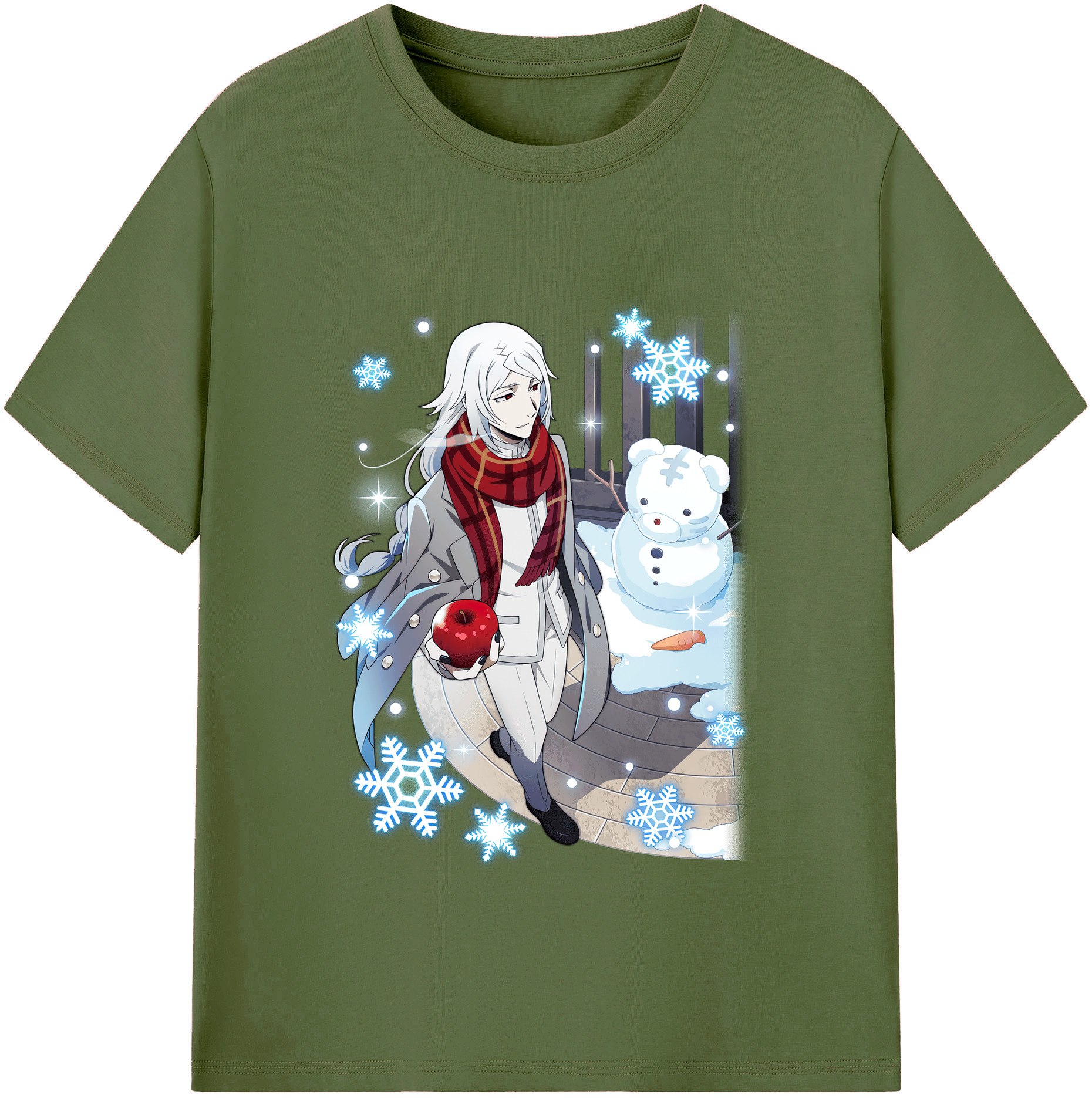（画像用） 文豪ストレイドッグス Bungo Stray Dogs 綿100％半袖Tシャツ（フロントプリント）
